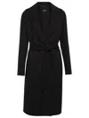 Max Mara Arona Wool Coat In Black
