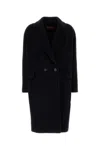 Max Mara Marella Double-breasted Coat In Black