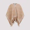 Max Mara Woman Cape Camel Size Onesize Virgin Wool In Brown