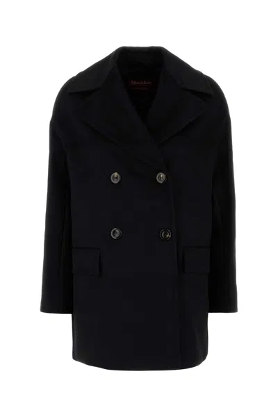 Max Mara Black Wool Kent Coat