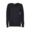Max Mara Women's Forest Green Wool Sweater In Black
