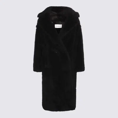 Max Mara Teddy Tedgirl Coat In Black