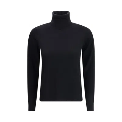 Max Mara Educata Turtleneck Sweater In Black
