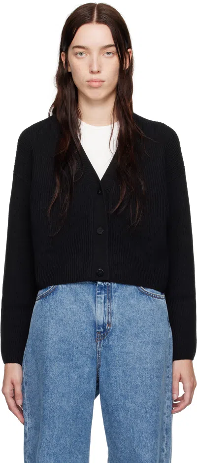 Max Mara Black York Cardigan In 011 Black