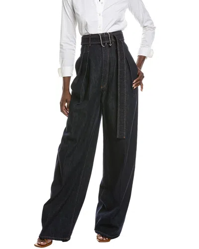 Max Mara Blanc Long Trouser In Blue