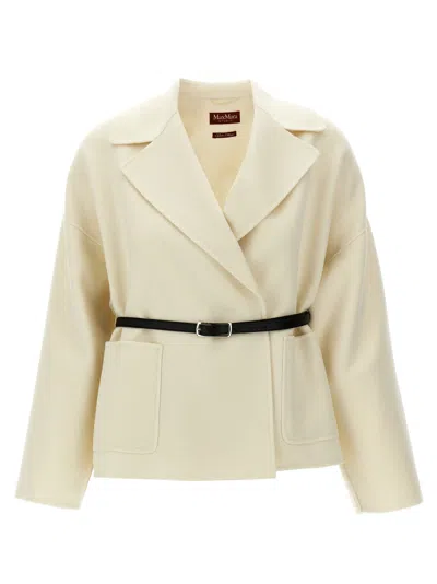 Max Mara Blasy Short Coat In White