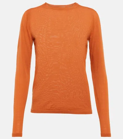 Max Mara Blasy Wool Sweater In Zafferano