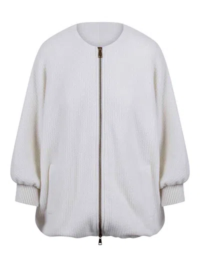 Max Mara Wool And Cashemere Cirino Jacket Jacket In Animal Print