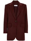Max Mara Tailored Jacket Featuring Structured Shoulders In Red