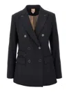 Max Mara Double-breasted Jacket In Blue