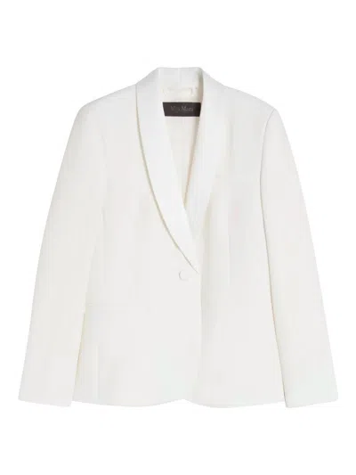 Max Mara Pianoforte Giacca Scatola White