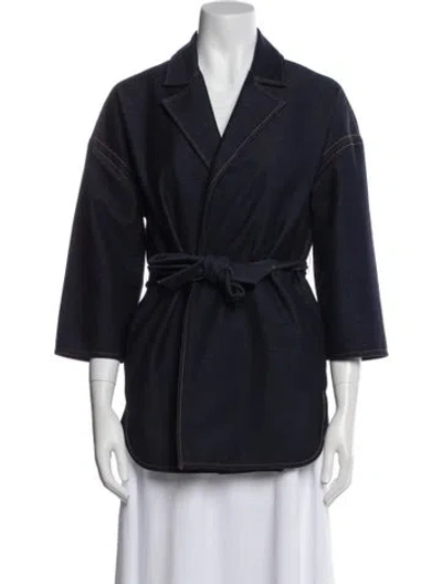 Pre-owned Max Mara Blazer In Blue