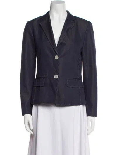 Pre-owned Max Mara Blazer In Blue