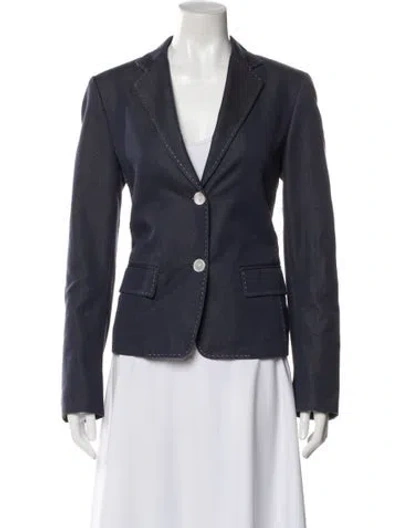 Pre-owned Max Mara Blazer In Blue