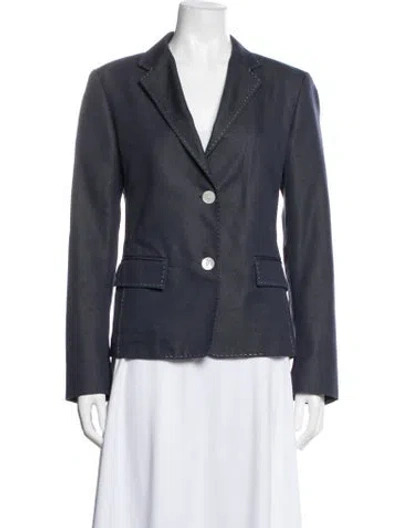 Pre-owned Max Mara Blazer In Blue