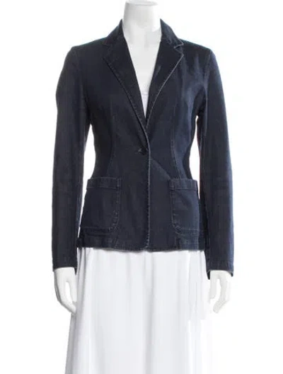 Pre-owned Max Mara Blazer In Blue