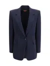Max Mara Studio Blazer In Blue