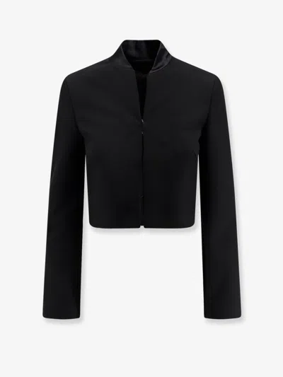 Max Mara Tesoro Cropped Blazer In Black