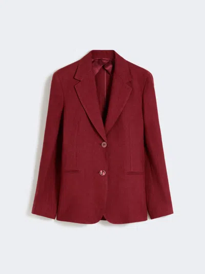 Max Mara Blazer En Batavia De Lin In Red
