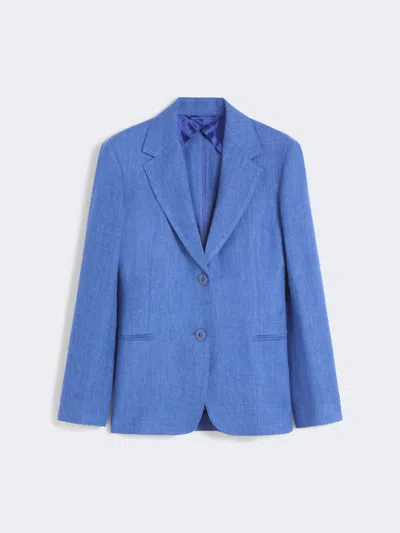 Max Mara Blazer En Batavia De Lin In Blue