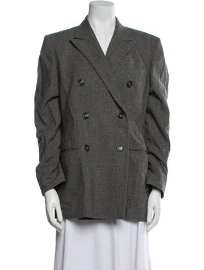 Pre-owned Max Mara Blazer In Gray