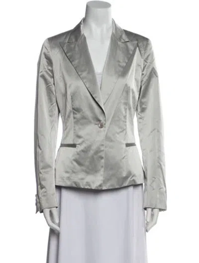 Pre-owned Max Mara Blazer In Gray
