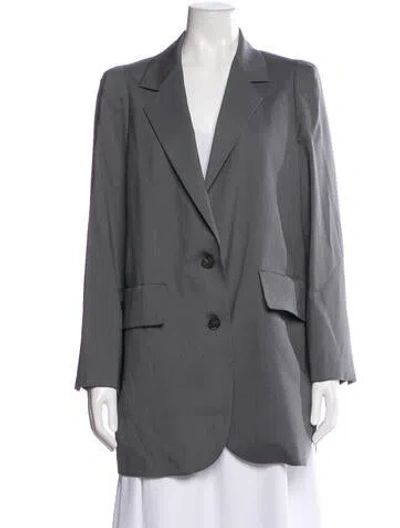 Pre-owned Max Mara Blazer In Gray