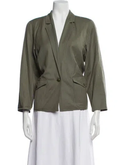Pre-owned Max Mara Blazer In Green