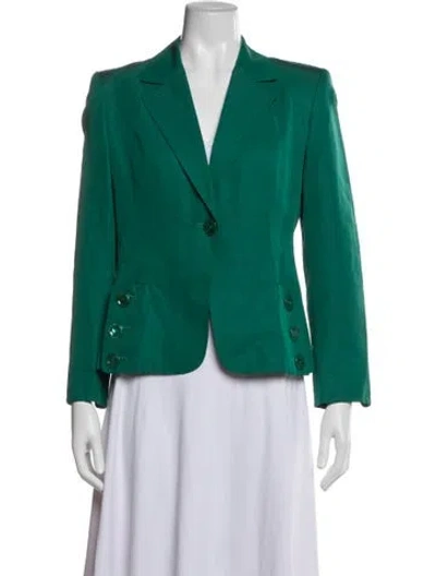 Pre-owned Max Mara Blazer In Green