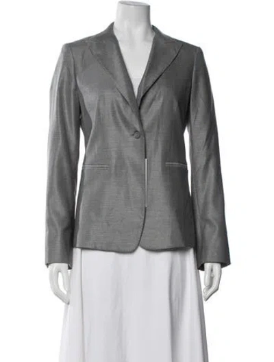 Pre-owned Max Mara Blazer In Grey