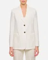 Max Mara Guglia Linen Blazer Jacket In White