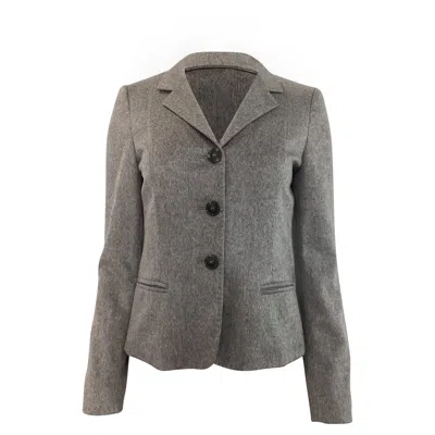 Max Mara Blazer In Grey Cashmere