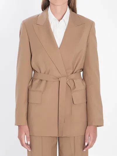 MAX MARA MAX MARA BLAZER IN WOOL CANVAS