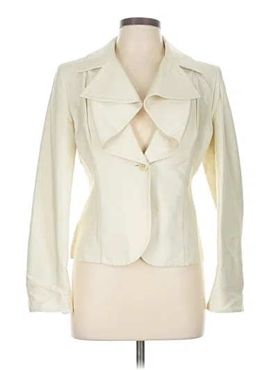 Pre-owned Max Mara Blazer Jacket In White