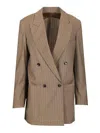 Max Mara Oversized Blazer In Brown