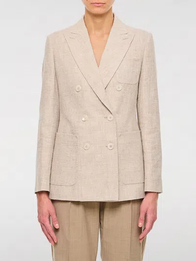 MAX MARA BLAZER MAX MARA WOMAN COLOR BEIGE,G57983022