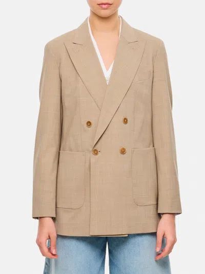 MAX MARA BLAZER MAX MARA WOMAN COLOR BEIGE,G62843022