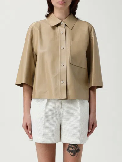 Max Mara Blazer  Woman Color Beige In Brown