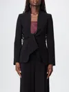 Max Mara Long Sleeve Cady Casual Jacket In Black