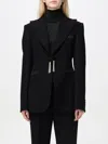 Max Mara Virgin Wool Tassel-fastened Blazer In Schwarz