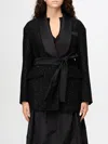Max Mara Pau Viscose Blend Blazer With All-over Sequins In Schwarz