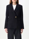 Max Mara Blue Gabardine Pagano Blazer In Blue
