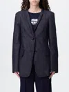 Max Mara Tailored Blazer With Structured Shoulders In Blue