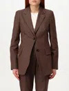Max Mara Cotton-twill Blazer In Coffee