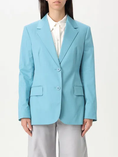 Max Mara Blazer  Woman Color Gnawed Blue