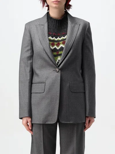 Max Mara Blazer  Woman Color Grey In Gray