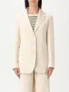 Max Mara White Blazer In Ivory