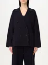 Max Mara Blazer Woman Navy In Black