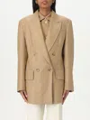 Max Mara Blazer Woman Tobacco In Tobacco