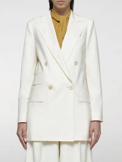 MAX MARA BLAZER MAX MARA WOMAN COLOR WHITE,F81378001